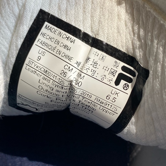 Fila Original Court Leather Women’s Shoes Size 9 - Picture 5 of 5